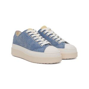 Isabel Marant Austen Blue Canvas Platform Sneakers EU 41 (US 10 Women)